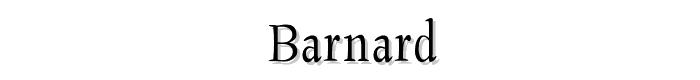 Barnard font