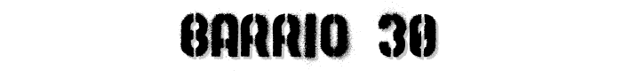 Barrio 30 font