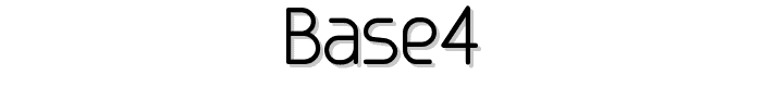 Base4 font