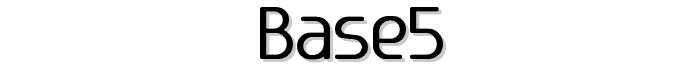 Base5 font