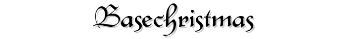A preview of the BaseChristmas font