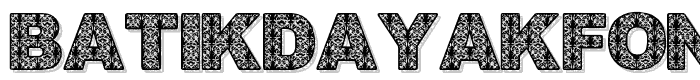 BatikDayakFont font