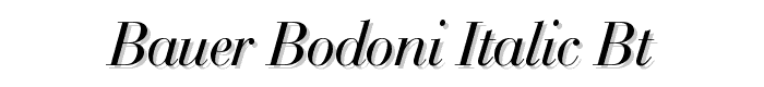 Bauer%20Bodoni%20Italic%20BT font