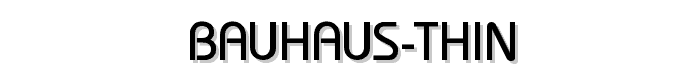 Bauhaus-Thin font