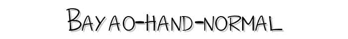 Bayao%20Hand%20Normal font