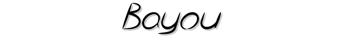 Bayou font