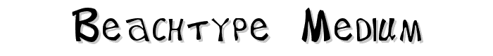 BeachType  Medium font