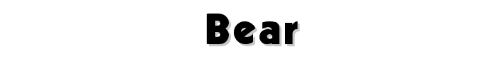 Bear font