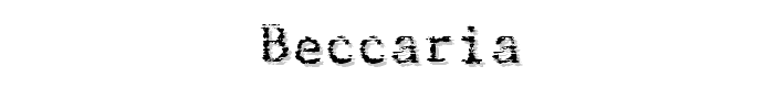 Beccaria font