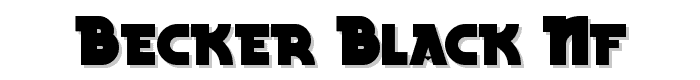 Becker%20Black%20NF font