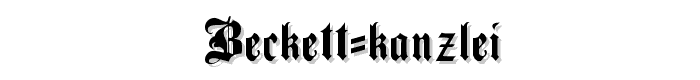 Beckett-Kanzlei font