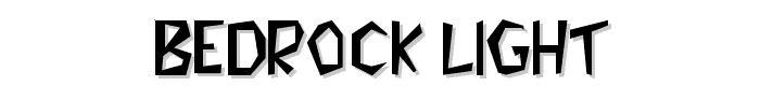 Bedrock-Light font