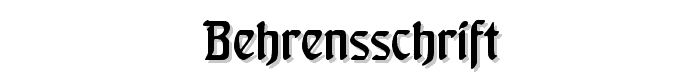 Behrensschrift font