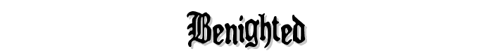 Benighted font