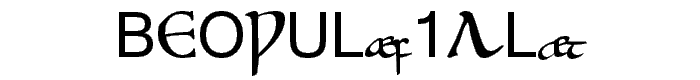Beowulf1Alt font