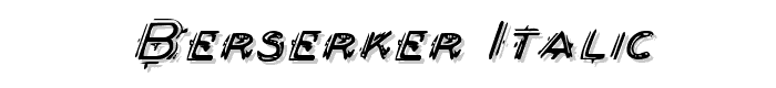 Berserker Italic font