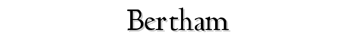 Bertham font