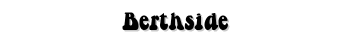 Berthside font