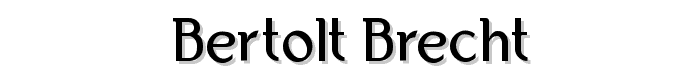 Bertolt%20Brecht font