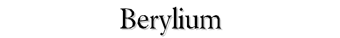 Berylium font