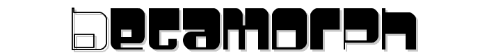 Betamorph font