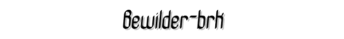 Bewilder BRK font