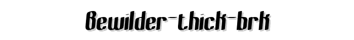 Bewilder Thick BRK font