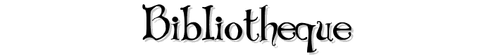 Bibliotheque font