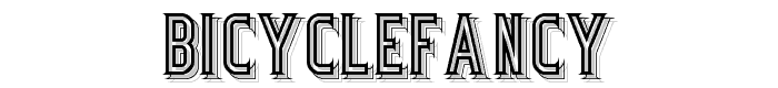 BicycleFancy font