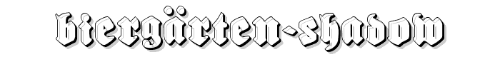 Biergärten Shadow font