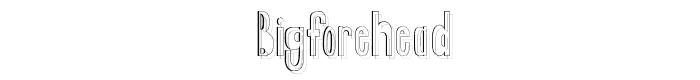 BigForehead font