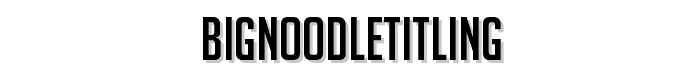 BigNoodleTitling font