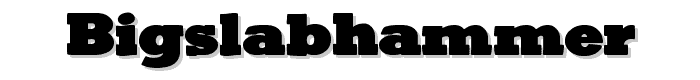 BigSlabHammer font