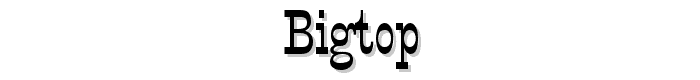 BigTop font