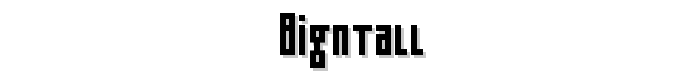 Bigntall font