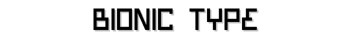 Bionic%20Type font