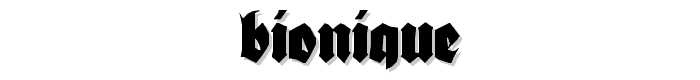 Bionique font