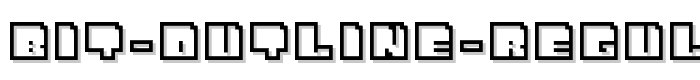 Bit Outline Regular font