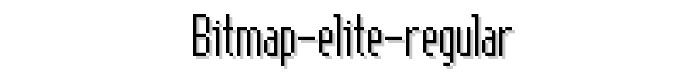 Bitmap Elite Regular font