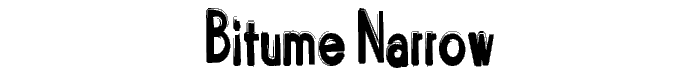 A preview of the Bitume Narrow font
