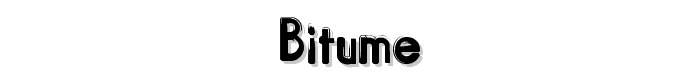 Bitume font