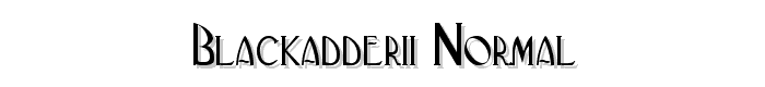 BlackAdderII-Normal font