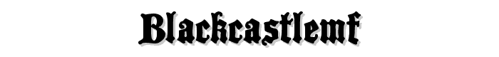 BlackCastleMF font