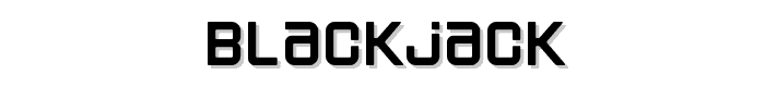 Blackjack font