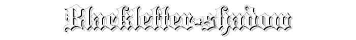 Blackletter Shadow font