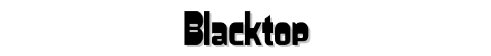 Blacktop font