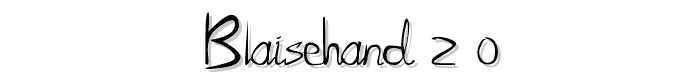 BlaiseHand%202_0 font