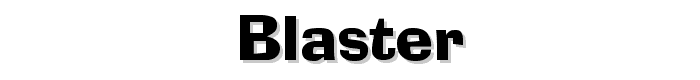 Blaster font