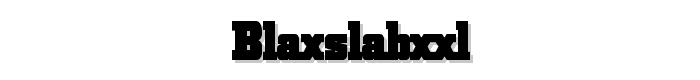 BlaxSlabXXL font