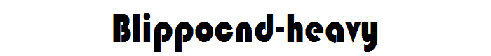 BlippoCnd-Heavy font